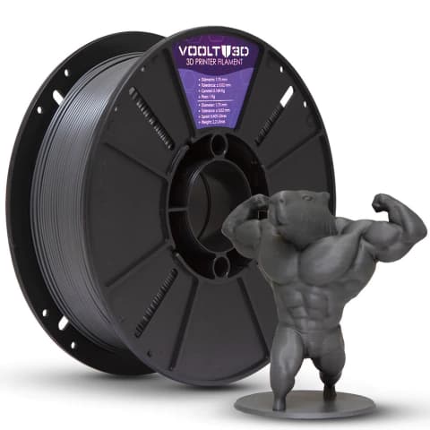 Filamento PLA Cinza Grafite Velvet High Speed Premium - 1Kg